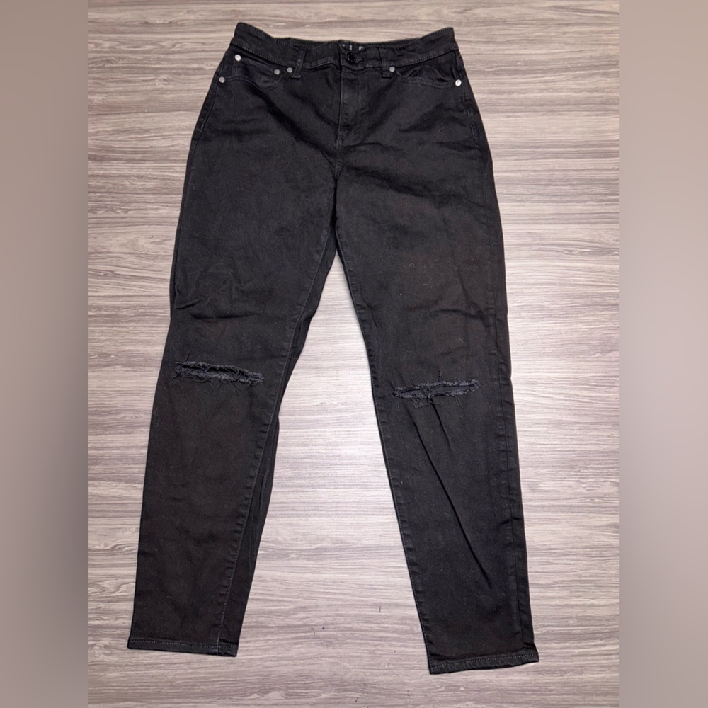 HALE Joyce Black Destroyed Jeans Size 30